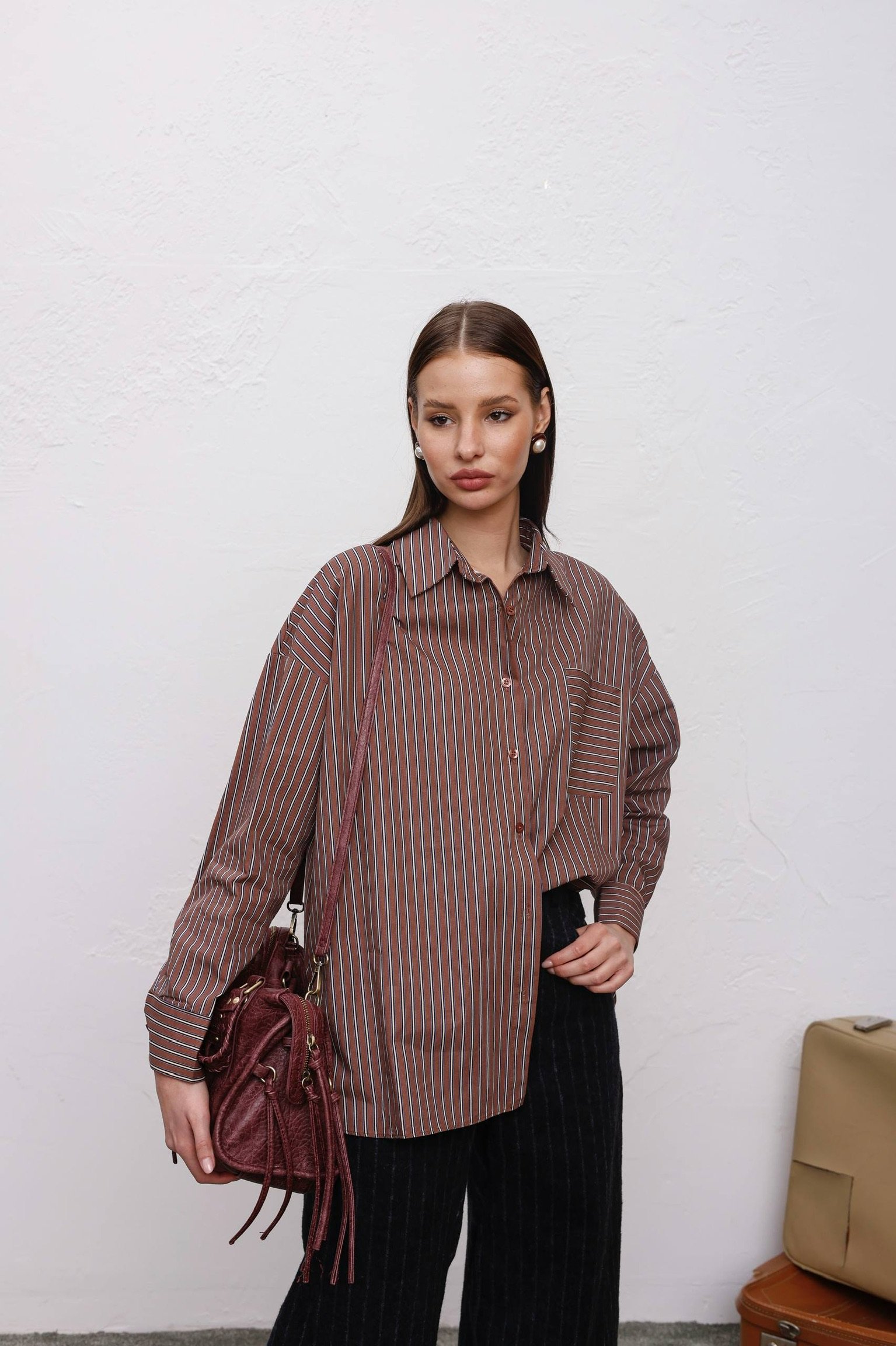 Lidya Çizgili Gömlek - Görsel 2